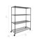 Seville Classics UltraDurable 4-Tier NSF Steel Shelving, 60" W x 24" D x 76" H